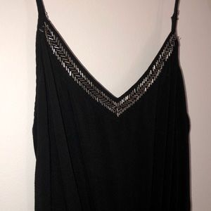 Black Romper with Sequin